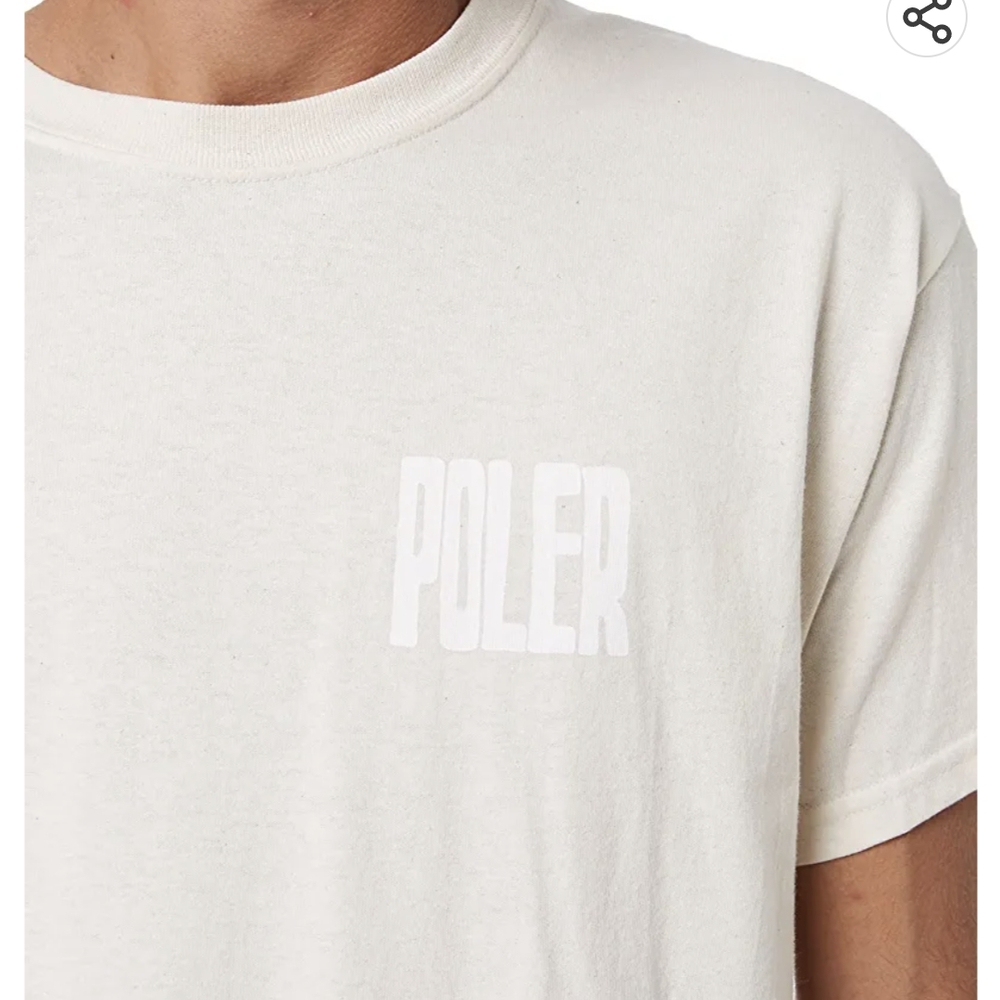 Poler Men's Cream T-Shirt